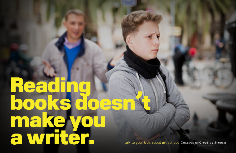 Reading books doesn't make you a writer