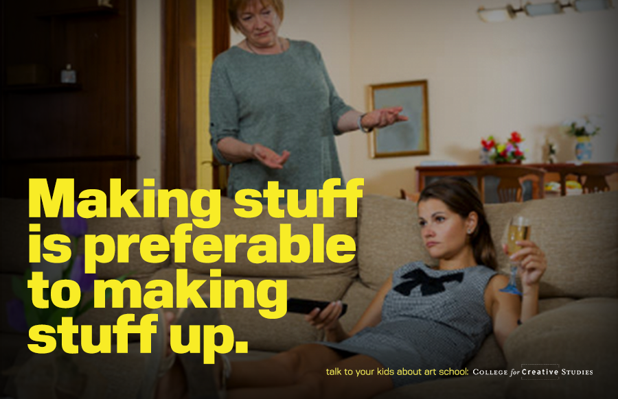 Making stuff is preferable to making stuff up