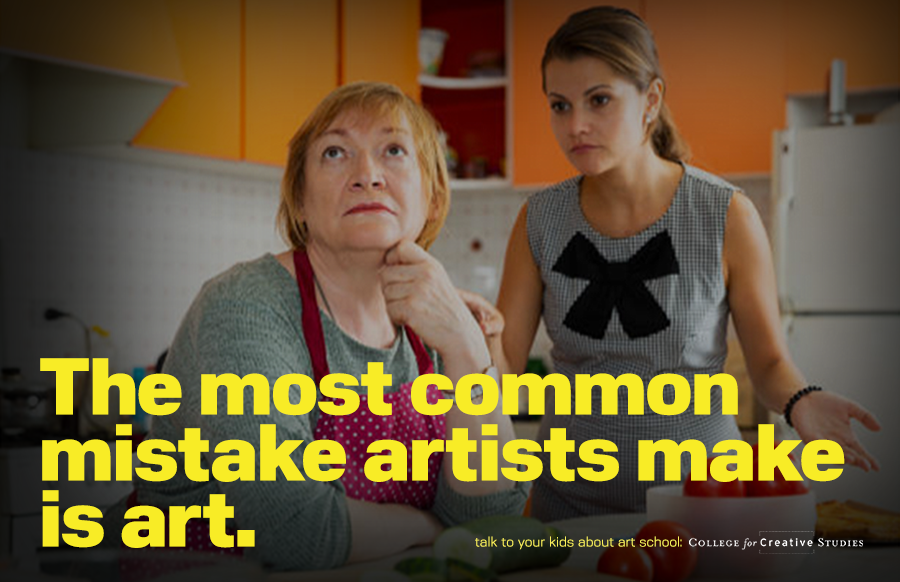 The most common mistake artists make is art